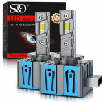 2 tk 60000Lm D3S LED esitule pirnid D1S D2S D4S D8S D1R D2R D3R D4R D8R Turbo LED CSP tuled BMW Benz Volvo lambi jaoks Canbus 120W esituli 6500K valge D1S/D1R