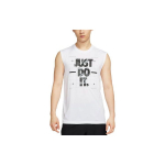 Nike Logo T&auml;heprindiga &Uuml;mmarguse Kaelusega Treening Kiiresti Kuivav Tanktop Meeste Topid Valge FJ2449-100 M