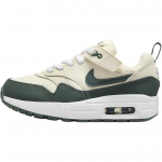 Nike Air Max 1 EasyOn PS Kahvatu elevandiluu Bicoastal Laste tossud Kreemjas valge Vintage-roheline DZ3308-107 25