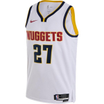 Nike Dri-Fit NBA s&auml;rk Denver Nuggets Kirjatr&uuml;kiga Disain Vabaaja Pullover Varrukateta Korvpallivest Meeste pealised Valge DN2075-101 M
