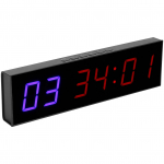 J&otilde;usaali taimer intervall 6-bitine LED treeningu loendur &uuml;les stopper kaugjuhtimispuldiga 1,8 tolli