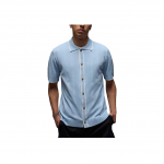 Jordan Sport SS25 Pehme mugav kootud l&uuml;hikeste varrukatega golfis&auml;rk Meeste topid Light-Armory-Blue Phantom-Gray-White HV1157-440 XL