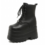 Moodsad Naiste 13cm, 17cm Platvormsaapad Vabaaja V&auml;lijalatsid Paks Lihtne Disain Pahkluusaapad Lahedad &Ouml;&ouml;klubi Peo Cosplay Jalan&otilde;ud 35-43 35