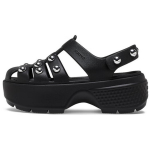 Crocs Eva Moodsad Hingavad Rooma Sandaalid 5,5cm Naiste Sandaalid Must 210445-001 34-35