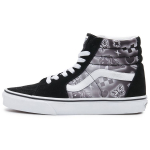 Vans Sk8 k&otilde;rge s&auml;&auml;rega rulaketsid Must-valge tr&uuml;kiga Unisex tossud VN0A32QG4U8 38