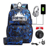 Robloxi m&auml;ngu meeste seljakott USB laadimisega, suure mahutavusega s&uuml;learvutikott One Size