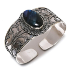 Labradoriit V&auml;&auml;riskivi 925 Sterlingh&otilde;be Mansett K&auml;ev&otilde;ru Reguleeritav