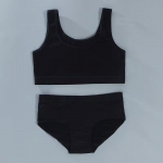 T&uuml;drukute treeningrinnahoidjad Alusp&uuml;ksid Lastele Puuvillane Aluspesu Komplektid Teismelistele &Uuml;li&otilde;pilastele Rinnahoidja Vest ja Alusp&uuml;ksid Juhtmeta t&uuml;drukute Spordirinnahoidja 8-16A one size