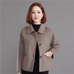 Naiste 100% villane l&uuml;hike tweed-&uuml;leriie L