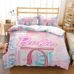 Barbie Joonisfilm Anime Armas K&otilde;ik hooajad Tekikate Tekk Voodipesu komplekt Pehme Tekikate ja Padjap&uuml;&uuml;r &Uuml;he-/Kahekohaline/Queen/King 70x130cm 2pcs