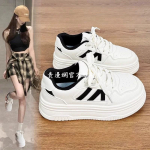 Moodsad mitmek&uuml;lgsed v&auml;ikesed valged kingad naiste k&otilde;rgekvaliteedilised paksu tallaga k&otilde;rgendavad platvormkingad 2025 s&uuml;gis uus seelikutega vabaajajalatsid 40