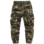 Kamuflaaž Vabaaja Cargo P&uuml;ksid Meeste Mood Mitme Taskuga Streetwear L&otilde;dvad P&uuml;ksid Mehelik Jogger Puuvillane S&otilde;jaline Igap&auml;evap&uuml;ksid 34 kollane