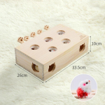 Cat Toys Interactive Whack-a-mole Solid Wood Toys for Indoor Cats Kitten Catch Mice Game Self entertainment cat supplies Mouse