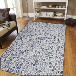 Uus Suure Kivimustriga V&auml;li-vaip Libisemiskindel Matt Terrassile Aeda RV-matkamiseks Vastupidav Pol&uuml;ester Sise-V&auml;lis P&uuml;hadekoratsioon 120*160cm