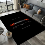 3D F-Ford Mustang v&otilde;idus&otilde;iduauto mootorratta vaip elutuppa, magamistuppa, kodu diivani kaunistamiseks, lasteala vaip libisemiskindel p&otilde;randamatt 60*90cm