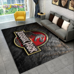 3D-koomiks Jurassic Parki dinosauruste ala vaip, suur vaip, elutoa diivani uksematt, libisemiskindel lapse p&otilde;randamatt 60*90cm