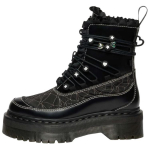 dr. Martens Jadon Seeria Ruffle Nahast Mitmek&uuml;lgsed Mugavad Saapad 5cm Naiste saapad Must 42044001 36