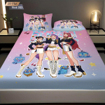 3 tk K-Pop Deemonik&uuml;ttide Prindiga Servadeta Voodilina Komplekt Mitmes Suuruses Pehme Voodikate Magamistoa Voodipesu Kaunistus Masinpestav 100x191