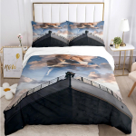 Titanic Romantiline Armastus Tekikate Tekk Voodipesukomplekt Pehme Tekikate Ja Padjap&uuml;&uuml;rid Teismelistele Poistele &Uuml;he-/Kahekohaline/Queen/King EU Twin(135x200cm)
