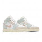 Air Jordan 1 Mid SE GS Siksakservaga DZ5361-100 EU 38.5 valge/roosa