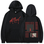 R&auml;ppar Playboi Carti Huppar Album Whole Lotta Red Opium Kaup Dressipluus Mehed Naised Mood Hip Hop Populaarne Pullover Streetwear M black