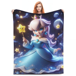Printsess Peach Tekid Kvaliteetsed Soojad Pehmed Voodipesu Tekid Talvine Reisimine Kodu Dekoor Mugav Voodikate 30x40in black
