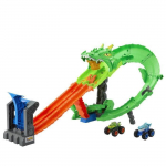 Hot Wheels - Monster Trucks - Coffret Piste Dragon Sharks vs. Dinos - Hot Wheels - JFR06 puhas