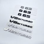 2017 Tasapinnalised T&auml;hed G63 G65 V8 Biturbo V12 Biturbo Embleem Mercedes Benz AMG W463 Autole K&uuml;lgm Fenderi Pagasiruumi Nimesilt Kleebis G63 h&otilde;be