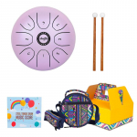 Terasest keeletrummeltrumm, 8 nooti 5,5-tolline k&auml;sitrummeltrummel, trummivasaratega l&ouml;&ouml;kpill