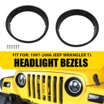 Paar musta esitulede r&otilde;nga katte liistu LH ja RH 1997-2006 Jeep Wrangler TJ jaoks