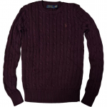 Polo Ralph Lauren &Uuml;hev&auml;rviline logoga tikitud puuvillane &uuml;mmarguse kaelusega kampsun Naiste kampsun 211570012-076 XS