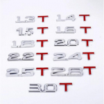 3D metal 3D 1.4 1.5 1.6 1.8 2.0 2.2 2.4 2.5 2.8 3.0 T car trunk tail decoration car displacement metal labeling 4WD h&otilde;be
