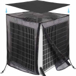 Central conditioner mesh cloth cover Outdoor conditioner protective cover Breathable conditioner cover Full mesh one size must