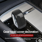 Car styling For Volvo XC60 XC90 XC40 s60 v60 s90 v90CC C40 central control gear head carbon fiber gear cover sleeve car sticker must