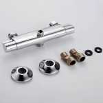 Vanni du&scaron;isegisti Termostaatsegistid Seinale paigaldatav segisti ventiil kraan Temperatuuri reguleerimine Vihmadu&scaron;&scaron; kroom Vannituba Twin v&auml;ljalaskeava G1/2 h&otilde;be