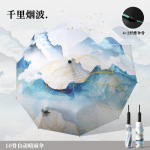 Uus kolmeosaline k&uuml;mne kodaraga automaatne tuulekindel vihmavari p&auml;evalille k&auml;epidemega vin&uuml;&uuml;l digitaalne tester