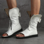 UUS Must Valge Peep Toe Lame platvorm Gladiator Sandaalid Naiste Suvesaapad Naiste vabaajajalatsid Sandaalid Naised Sandalias Mujer 35 valge