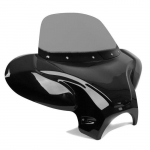 Carenage Batwing avec Pare Brise compatible avec Chopper et Custombikes Craftride en fum&eacute; clair