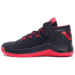 Adidas D Rose Menace 2 Slip Resistant Abrasion Resistant Mid top Basketball Shoes Men's Black Red BB8201 40