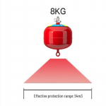 Rippuv automaatne kuivpulberkustuti 8kg
