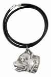 Pit Bull, American Pit Bull Terrier, Pitbull Terrier, APBT - Necklace with dog, silver-plated pendant for dog fan, unique jewelry by Art-Dog brand