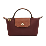 Longchamp Le Pliage originaal metallist lukuga trukiga nailonist k&auml;ekott naistele Burgundiapunane 34175089P87 Basic Set (Bag)
