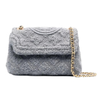 Tory Burch Fleming Topelt-T logoga Kettrihmaga Tikitud Kangast ja Nahast Koti &Otilde;lakott Keskmine Naiste k&auml;ekotid Hall 89638-052 Basic Set (Bag+Dust Bag)