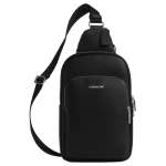 Kott Coach Ethan 21 Logoga T&otilde;mblukuga Krokodillimustriga Nahast Crossbody V&auml;ikesed Meeste Kotid Must CY833-SVBK Basic Set (Bag+Dust Bag)