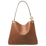 Michael Kors Mk Christina Kuldne Metalllogo Nahast T&otilde;mblukuga K&auml;e-&Otilde;lakott Suur Naiste k&auml;ekotid Pruun 35T5G8WE6L-LUGGAGE Basic Set (Bag+Dust Bag)