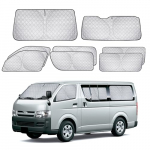 ZATOOTO Auto p&auml;ikesekaitsekate komplekt Toyota Hiace 200 seeriale (Standard), 8-osaline kardin, soojusisolatsiooniga, pimendav, t&auml;ielik aknaprivaatsus, autoakna S
