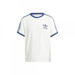adidas Originals triibuline lahtine l&uuml;hikeste varrukatega T-s&auml;rk naistele, valge S