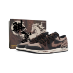 Jordan Air Jordan 1 Drippy Raven Abrasion Resistant Abrasion Resistant Low top Vintage Basketball Shoes Men's 553558-081(Team889-) 42