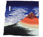 Jaapani Valmistatud Furoshiki x Suveniir, Jaapan, (Punane Fuji) (68cm 68cm)
