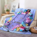 Kawaii Gabby Kodu Multikaga Tr&uuml;kitud Tekk Piknikutekk Soe Flanell Pehme ja Mugav Kodu Reisimine S&uuml;nnip&auml;evakingitus 100x150cm